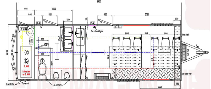 Portable accommodation for hire